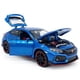 thumbnail image 3 of 2017 Civic Type R Modelo Coche Hatchback Deportes Coches De Juguete Fundidos A Presión Escala 1/32 Metal Pull Back Vehículos Fundidos A Presión Para Niños Puertas Luz Abierta Sonido Niños Juguetes Col, 3 of 5