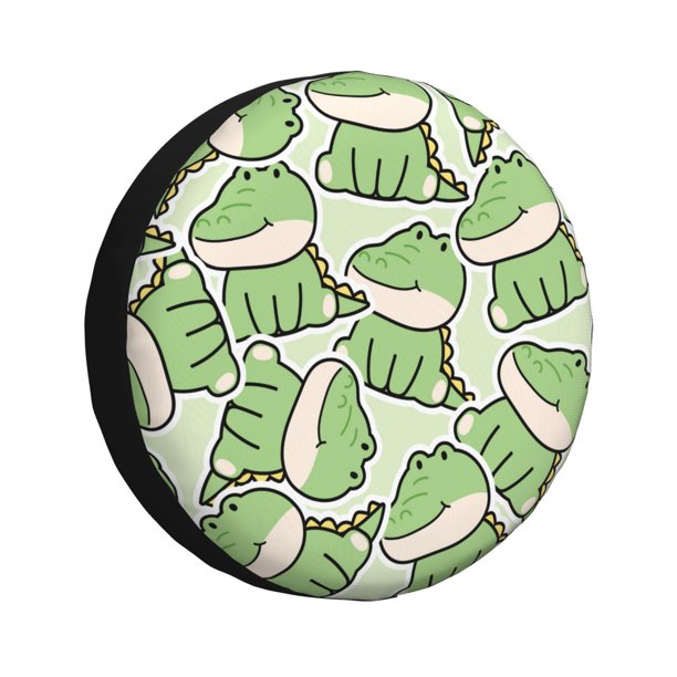 Balery Cute Crocodile Cubiertas para Neumáticos - Protector Resistente para Neumáticos de Camioneta, SUV, Remolque, Camper y RV-14 inch