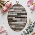 thumbnail image 7 of Canvas Wall Art Removable Stylish Wood Grain Knots Planks Beige Tone White Wash Rustic Oval Framed Canvas Prints Vintage Wall Hanging Decor for Home Decorations 8.6"x11.4", 7 of 7