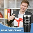 thumbnail image 2 of Boss Appreciation Gifts Mentor Gift Tumbler Great Leaders Coffee Mug Leader Supervisor PM Mentor Retirement Gift Coworker Farewell, 20oz Stainless Steel Insulated Tumbler, Black, 2 of 6