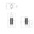 thumbnail image 7 of Sonneman SLS0217 Suspenders Standard Single Led Wall Sconce - Black, 7 of 7