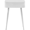 thumbnail image 3 of Meridian Furniture Rylan Table de Nuit en Métal Blanc, 3 of 6