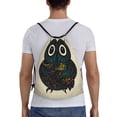 thumbnail image 2 of Easygdp Owl with Mandala Drawstring Backpack, Beach Sackpack, Travel Sackpack Lightweight for Sports, Gym, Travel, Swimming - Medium, 2 of 9