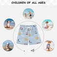 thumbnail image 6 of Light Blue Stripes Sun Boats Flotadors Lighthouses Swim Trunks Board Shorts Beach Pants Bathing Bottoms 3T, 6 of 8