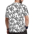 thumbnail image 2 of Wukai Hand Drawn Snake Print Men's Short-Sleeved Mesh T-Shirt,Quick-Dry Short Sleeve Workout T-Shirt-X-Small, 2 of 8