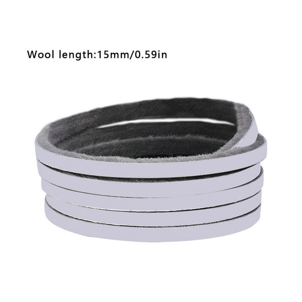Wosthever Cinta de sellado para puerta y ventana de 3 colores, autoadhesiva, a prueba de viento Conjuntos de muebles de dormitorio Gris 9mm*15mm*6m