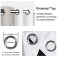 thumbnail image 3 of Ombre Brown Damask Blackout Curtains,Set Of 2,Grommet Top,Room Darking Thermal Insulated Window Drapes For Bedroom,42x63 inch, 3 of 8