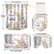 thumbnail image 1 of Juego de Baño con Cortina de Ducha Conejo de Pascua Huevos de Pascua Juego de 4 Piezas Baño de Casa Seco Separación Húmeda Cortinas de Ducha Modernas Impermeables para Baño, 1 of 9