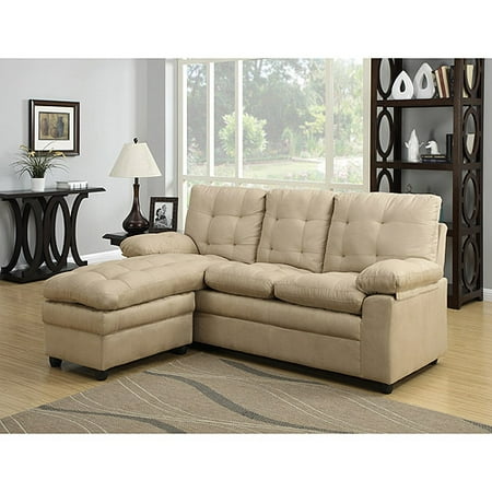 Buchannan Reversible Microfiber L Sectional, Multiple Colors