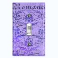 thumbnail image 1 of Metal Light Switch Plate Outlet Cover Purple Music Sheet Wallpaper Damask MUS003, 1 of 13