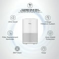 thumbnail image 2 of TCL Breeva A1C Air Purifier for Home, Bedroom, Up to 1015 ft², Auto Mode, H13 True HEPA Filter, Filter 99.97% Allergies, Smoke, Odor, Pet, Hair, Dust, Pollen, White (A1C14W), 2 of 6
