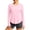 Pink plus size sun protection tops a1, variant on MORESEC Women Plus Size Long Sleeve Round Neck UPF50 Sun Protection Tops for Casual Workout Tee Shirts Summer Outdoor Activewear, Gray 3XL