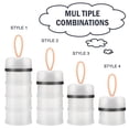 thumbnail image 2 of 2 Pack Baby Formula Dispenser On The Go, Stackable Formula Dispenser Formula Container to Go, Non-Spill Portable Milk Powder Kids Snack Storage Container, BPA Free, 2 of 8