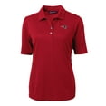 thumbnail image 2 of Women's Cutter & Buck Red New England Patriots Virtue Eco Pique Recycled DryTec Polo, 2 of 3