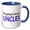 Blue/White, variant on 3drose, Im Going to Be an Uncle Blue, 11oz Two-tone Red Mug