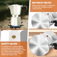 thumbnail image 7 of 9 Cup Aluminum Espresso Stovetop Moka Pot Express Coffee Maker Percolator Italian Classic Mocha Coffee Machine for Italian and Cuban Cafe Brewing for Home and Camping 450ml 15oz, 7 of 7