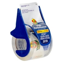 Duck High Performance Packing Tape with Dispenser - Clear, 1.88 in. x 25 yd.