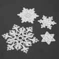 thumbnail image 2 of Cuadros Decorativos 4 Uds Navidad copo de nieve álbum de recortes papel tarjeta diario artesanía a m Tmvgtek embutido en tela, 2 of 7