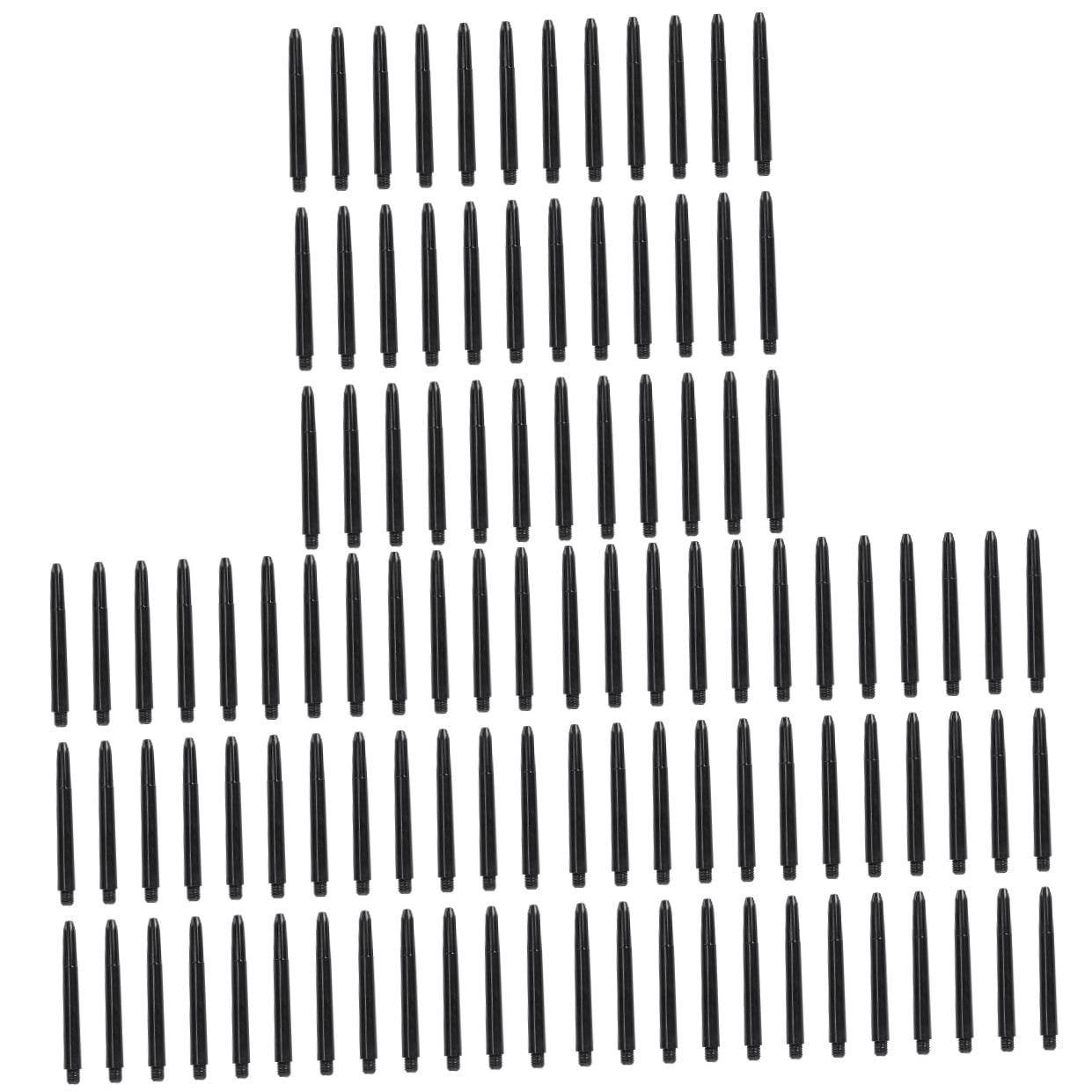 HOMEMAXS 300 pcs Plastic Shafts Accessories Stems Plastic Pole Rod with Standard 2BA Screw Thread (Black)