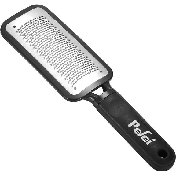 Pefei Colossal Pedicure Rasp Foot File, Professional Foot Care Pedicure Stainless Steel File to Removes Hard Skin, Can Be Used On Both Dry and Wet Feet