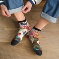 thumbnail image 3 of Pofeuu Butterflies And Flowers Painting Print 30cm Socks, Adult Running Hiking Socks for Youth and Adult, 3 of 7