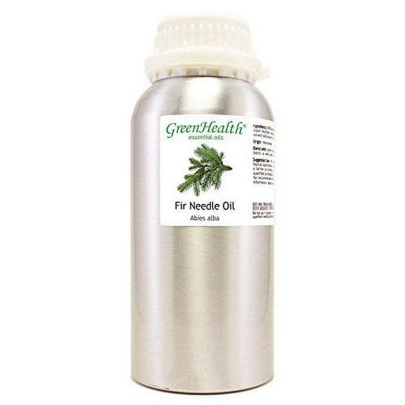 GreenHealth Fir Needle Essential Oil – 16 fl oz (473 ml) Aluminum Bottle w/Plug Cap – 100% Pure