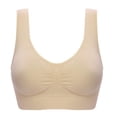 thumbnail image 1 of Sujetador deportivo sin almohadilla para el pecho y sin aros de acero, talla grande, para mujer, de una sola capa, sin almohadilla para el pecho, ropa interior para mujer, 1 of 1