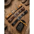 thumbnail image 5 of Punplita Women's Western Vintage PU Leather Brown Belt with Embossed Silver Buckle, 5 of 7