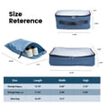 thumbnail image 5 of Travelhouse 3 Piece Hardshell Luggage Set Hardside Lightweight Suitcase with Lock Spinner Wheels and 2 Packing Cubes.(Blue), 5 of 6