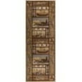 thumbnail image 3 of Nature Novelty 2.7' x 7' Beige and Brown Polypropylene Indoor Area Rug, 3 of 7