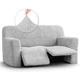thumbnail image 1 of CHOK 2024 Recliner Loveseat Slipcover - Solid Light Grey - 2 Seater Recliner Cover, 1 of 7