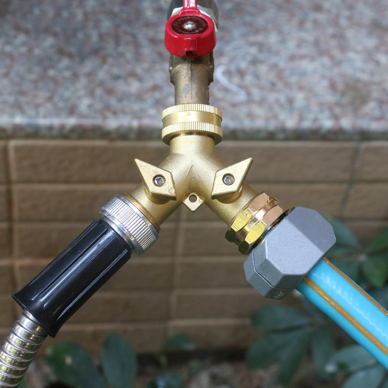 Styddi Solid Brass 2-Way Garden Hose Splitter, Heavy Duty photo 8