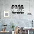 thumbnail image 4 of Craftnamesign Tis The Season Skeleton Metal Wall Art LED Light, Skeleton Pumpkin Wall Decor, 4 of 5