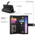 thumbnail image 5 of GANGXUN Étui en Cuir à Rabat pour Samsung Galaxy S10 - Sangles Longues et Courtes, design wallet, 5 of 5