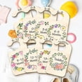thumbnail image 3 of 10Pcs Wood Baby Wardrobe Dividers Flower Clothes Size Dividers Wreath Closet Organizers Nursery Decor from Newborn to 36 Month Hanger Baby Nursery Infant Hangers Divider for Newborn Shower, 3 of 9