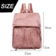 thumbnail image 2 of Mochila de cuero para mujer, mochila de viaje de diseñador, bolso de hombro de moda de PU con borla, 2 of 5