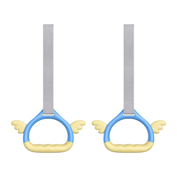 2 piezas de anillos de gimnasia, anillos de dominadas para niños con correas, accesorios de barra, anillos de entrenamiento, anillos de gimnasio para