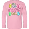 thumbnail image 3 of Inktastic Oh for Peeps' Sake Easter Bunnies Long Sleeve Youth T-Shirt, 3 of 5