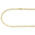 thumbnail image 2 of Genuine 14K Yellow Gold 3.80mm Solid Plain Figaro Link Chain Necklace 20 Inch, 2 of 6