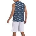 thumbnail image 2 of Pofeuu Submarine With Periscope Print Basketball Jersey, Shirts for Men Youth Basketball Jersey Crew Neck-Small, 2 of 6
