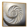 thumbnail image 2 of Designart "Shellfish With A Silver Swirl I" Nautilus Floater Framed Canvas Prints, 2 of 5