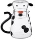 thumbnail image 1 of Hervidor de dibujos animados con taza, tetera de vidrio con forma de vaca, cafetera, dispensador de jugo con taza, 1 of 6