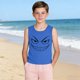 thumbnail image 5 of Niños Niños Niños Camisola sin Mangas con Linda Impresión de Gradiente para el Uso Casual Y Ocasiones Especiales, 5 of 8