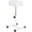White, variant on Pedicure Stand Stool Footrest Stand Adjustable Height Technician SPA Beauty Stand Stool with Non-Slip SPA Salon Home Equipment Black