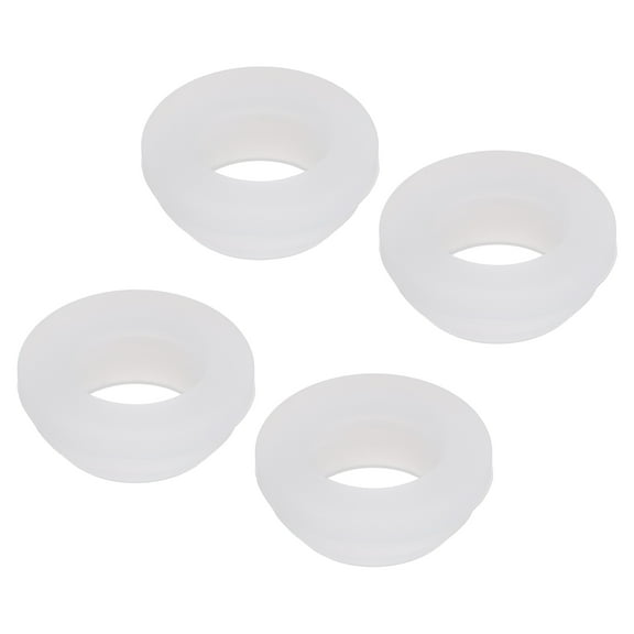 4Pcs Snap Rubber Grommet Hole Plug Mount Dia 18mm ID 14mm H 9mm Seal Anti-Scratch Transparent