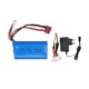 thumbnail image 1 of Batería Lipo de 7,4 v y 1500mah para Wltoys 12423 12428 12401 12402 12402a, batería de coche sobre orugas, batería de litio de 1500 Mah y 7,4 V, 1 of 4