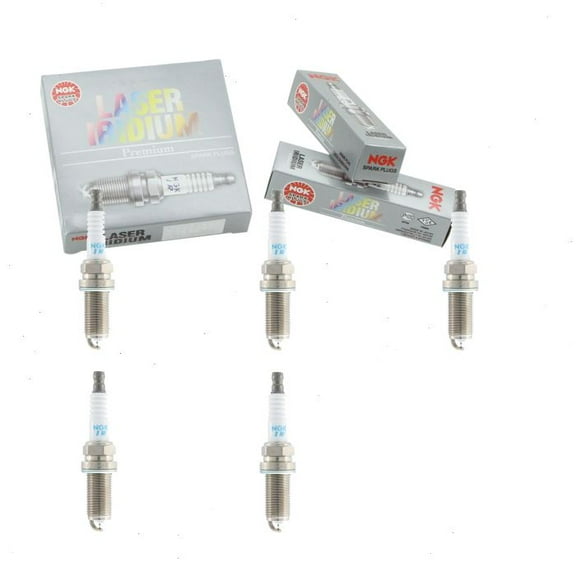 5 pc NGK Laser Iridium Spark Plugs compatible with Volvo XC60 2.5L L5 2015-2016