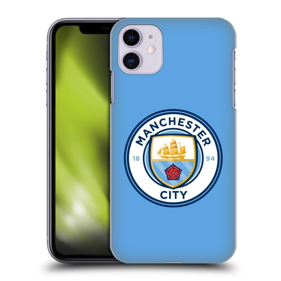 Head Case Designs Officially Licensed Manchester City Man City FC Badge Blue Full Colour Hard Back Case Compatible with Apple iPhone 11