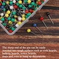 thumbnail image 7 of 500pcs 1/8 Inch Push Pins Round Head Thumb Tacks for Home Office Cork Boards Map Note Picture Hanging Assorted Color, 7 of 7