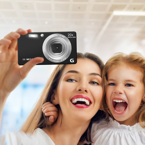 Digital Camera Clearance, Digital Camera, 4K Cameras For Photography, 56MP Kids Camera Small Compact Digital Camera For Teens Adults & Beginners,20X